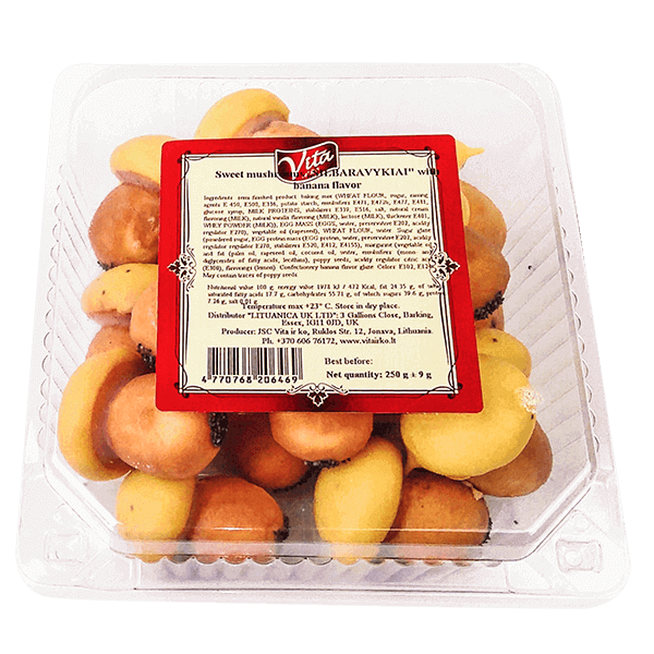 Vita - Sweet Mushrooms Silbaravykiai with Banana Flavor 250g