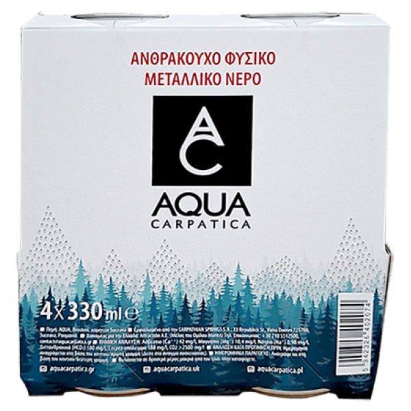Aqua Carpatica - Sparkling Water 4x330ml (Can)
