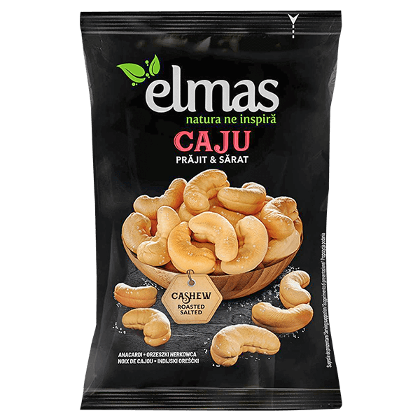Elmas - Salted & Roasted Cashews Elmas /Caju praj. Ul sare Elmas 60g