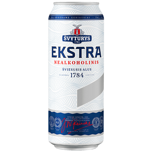 Svyturys - Ekstra Non-Alcohol Beer 0.5l Can