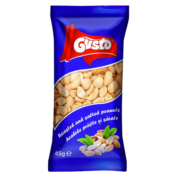 Gusto - Roasted and salted peanuts 45g