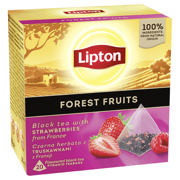 Lipton - Black Tea with Strawberries from France 20x1.5g