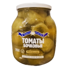 Teshchiny Recepty - Pickled Green Tomatoes in Brine Bochkovie 900ml
