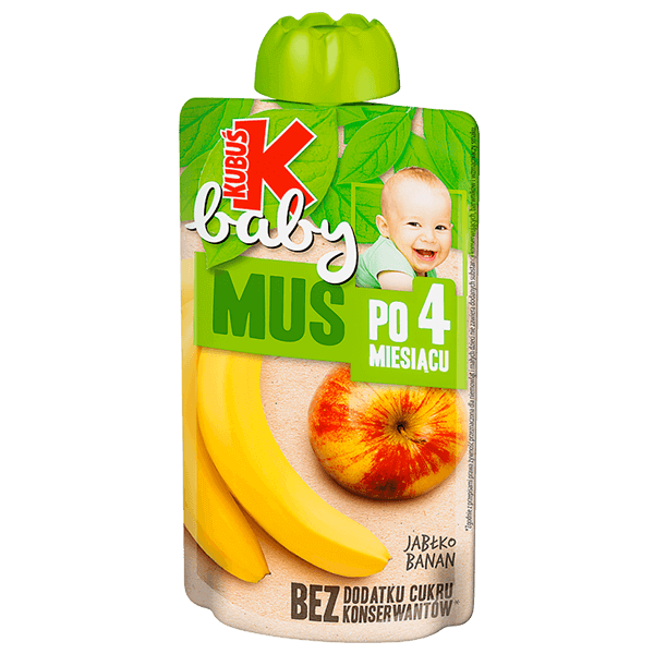 Kubus - Baby Mousse Apple and Banana 100g