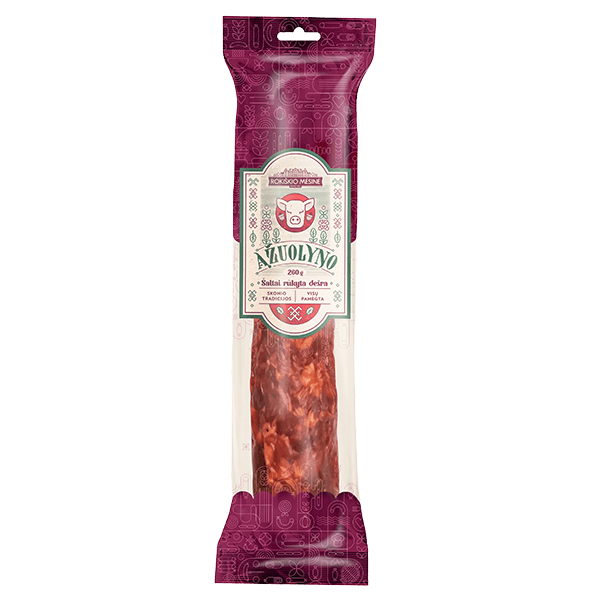 Rokiskio Mesine - Azuolyno Cold Smoked Sausage 260g