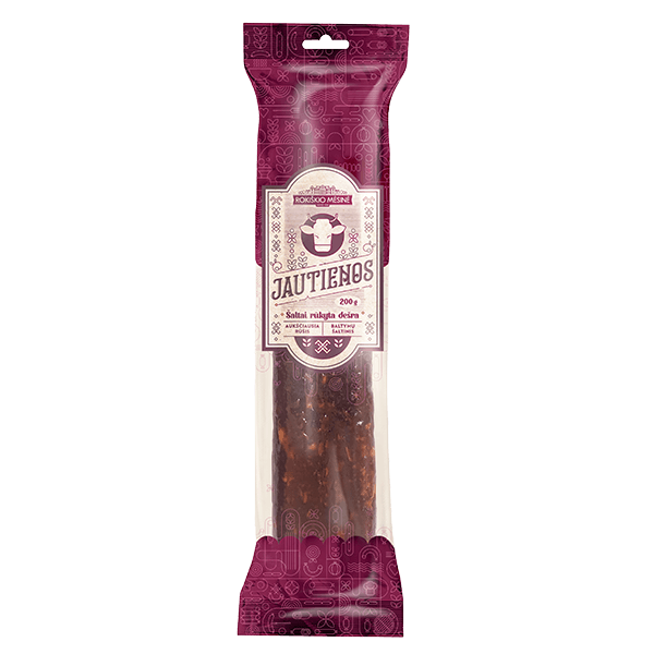 Rokiskio Mesine - Beef Sausage Cold Smoked 200g