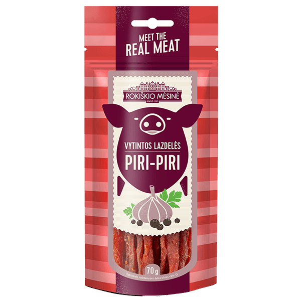 Rokiskio Mesine - Piri Piri Dried Tenderloin Sticks 70g