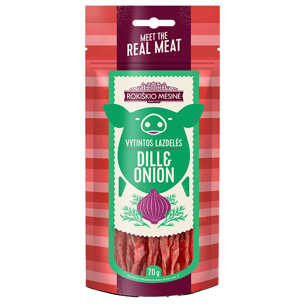 Rokiskio Mesine - Dill and Onion Dried Tenderloin Sticks 70g