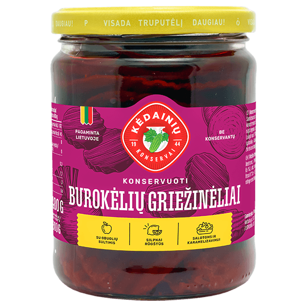 Kedainiu Konservai - Canned Red Beetroot in Slices 510g