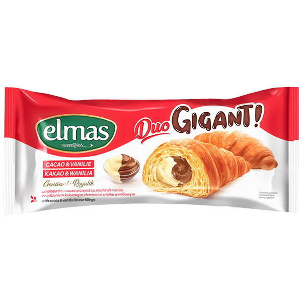 Elmas - Croissant Gigant Cacao Vanilla 160g