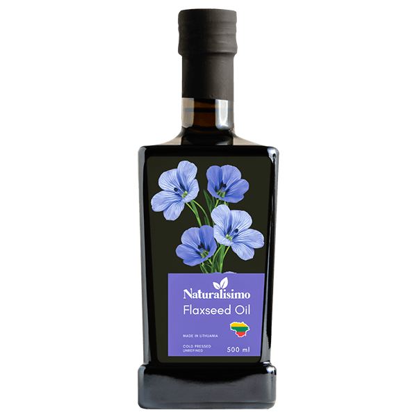 Naturalisimo - Unrefined Cold Pressed Flaxseed Oil 500ml
