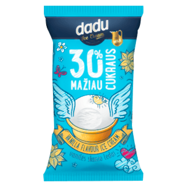 Dadu - Vanilla Ice Cream Small Portions Waffer Cup 30% Less Sugar 85ml