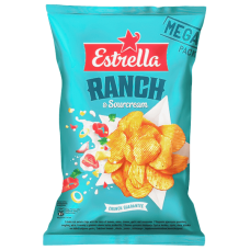 Estrella - Crinkle Cut Potato Chips Ranch Taste 250g