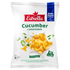 Estrella - Flat Cut Potato Chips with Taste of Cucumber and Sourcream 170g