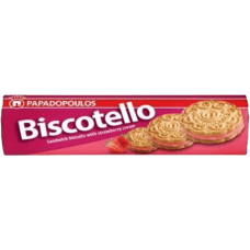 Papadopoulos - Sandwich Biscuits with Strawberry 200g