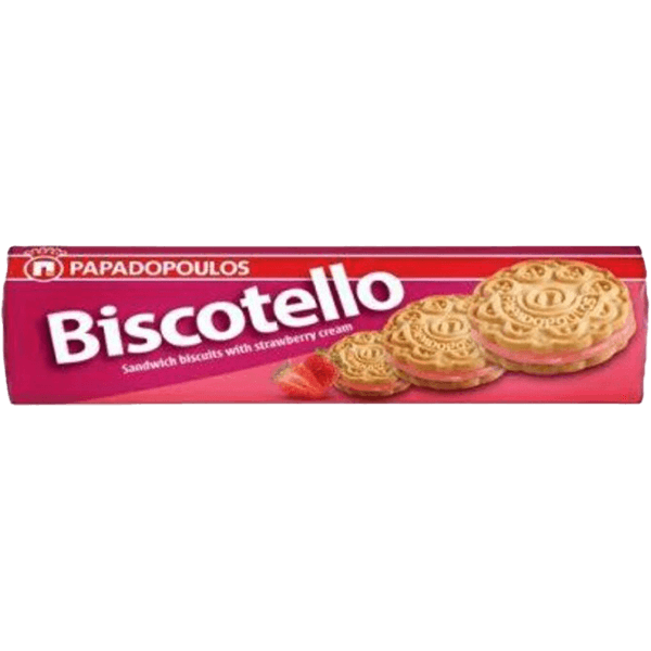 Papadopoulos - Sandwich Biscuits with Strawberry 200g