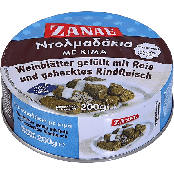 Zanae - Vineleaves with Beef and Rice Stuffing 200g
