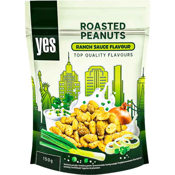 Y.E.S. - Roasted Peanuts with Ranch Sauce Flavor 150g