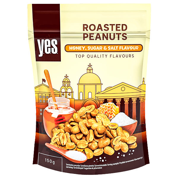 Y.E.S. - Roasted Peanuts with Honey Sugar and Salt Flavor 150g