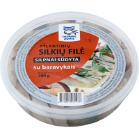 Dauparu Zuvis - Herring Fillet with Edible Boletus in Oil 200g