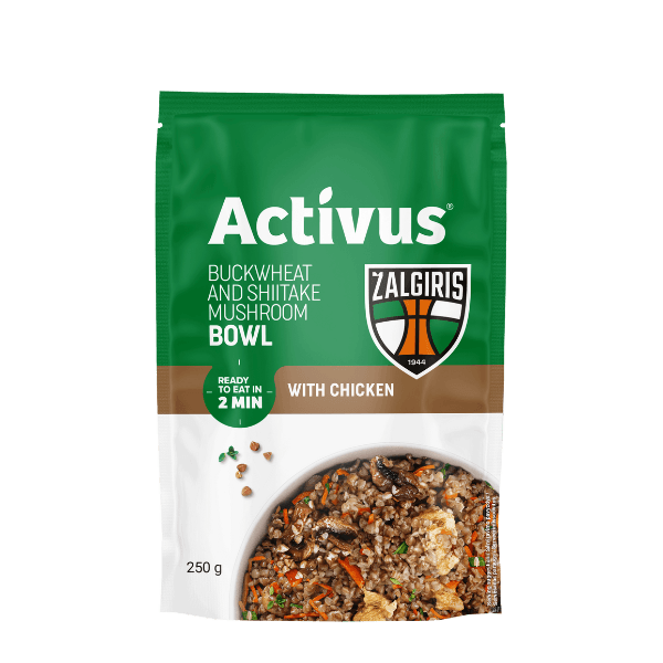 Activus - Organic Buckwheat with Chicken Ready Meal (Zalgiris Edition) 250g
