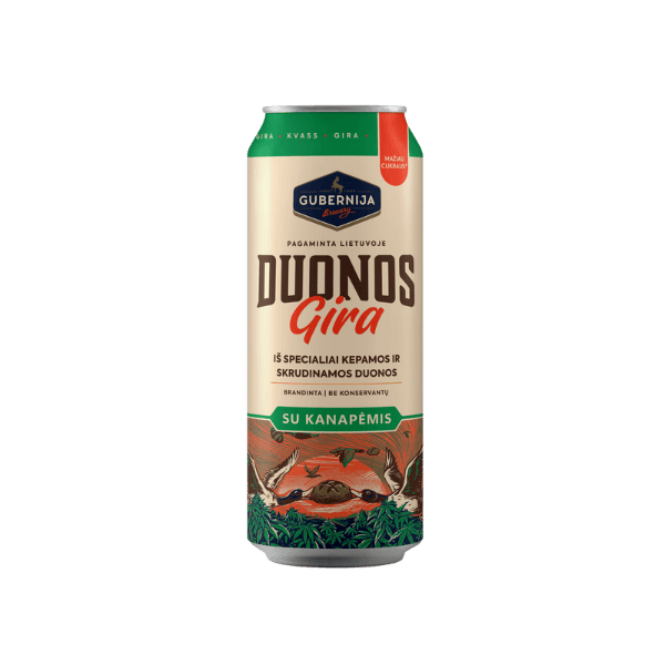 Gubernija - Bread Kvass Dark Rye with Hemp Can 500ml