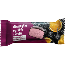 Varenos Pienelis - Glazed Curd Cheese Bar with Blackberry Lemon 40g