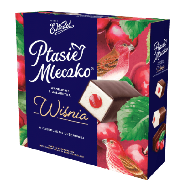 Wedel - Marshmalow Sweets with Cherry Jelly in Dark Chocolate 340g
