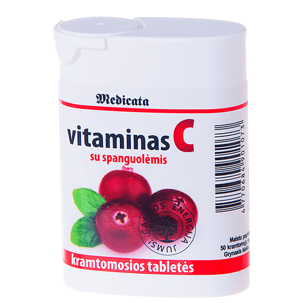 Medicata - Vitamin C with Cranberry Tablets 25g