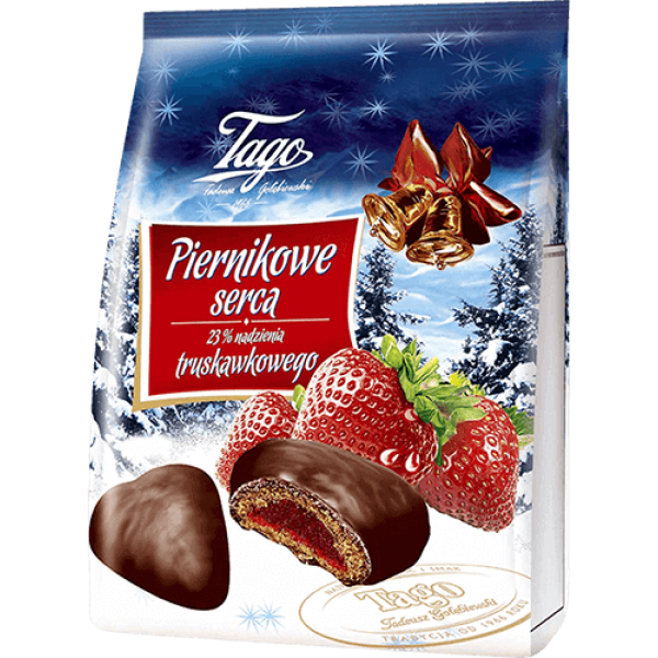 Tago - Gingerbread with Strawberry Filling 160g