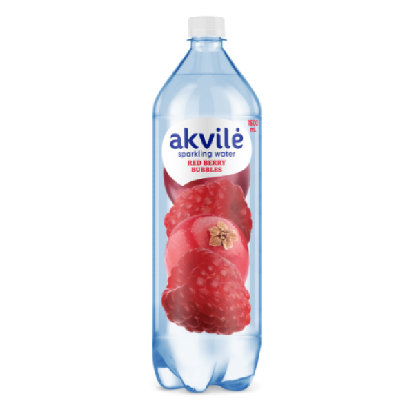 Akvile - Red Berries flavour Lightly Carbonated Water 1.5L