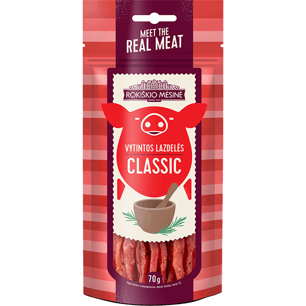 Rokiskio Mesine - Classic Dried Tenderloin Sticks 70g