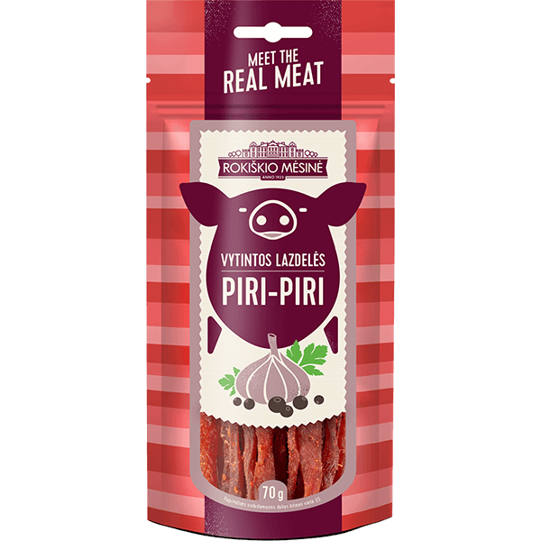 Rokiskio Mesine - Piri Piri Dried Tenderloin Sticks 70g