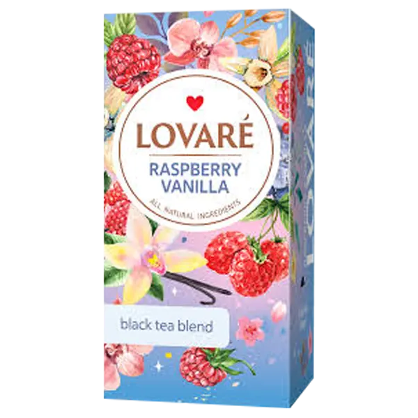 Lovare - Raspberry Vanilla Blend Based on Black Tea 24x2g