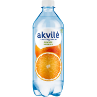 Akvile - Orange Flavour Carbonated Water 600ml