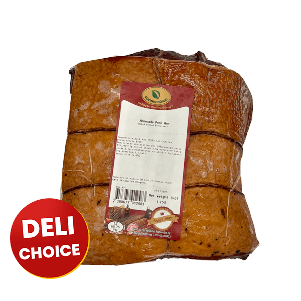 Alksnio Dumas - Kaimiskas Smoked Pork Ham kg (~1.3kg)