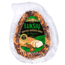 Luksiu Pienine - Luksiu Smoked Curd Cheese with Caraway 230g
