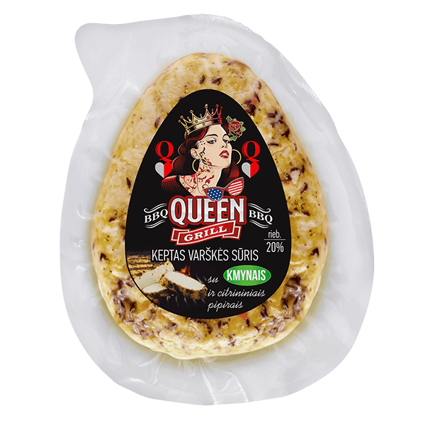 Luksiu Pienine - BBQ Queen Fried Curd Cheese with Caraway Lemon Pepper 230g