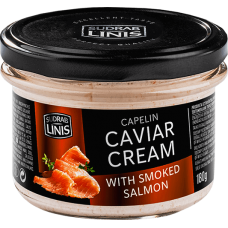 Sudrablinis - Capelin Caviar Cream with Smoked Salmon 160g