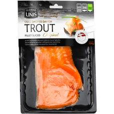 Sudrablinis - Cold Smoked Trout Sliced 150g
