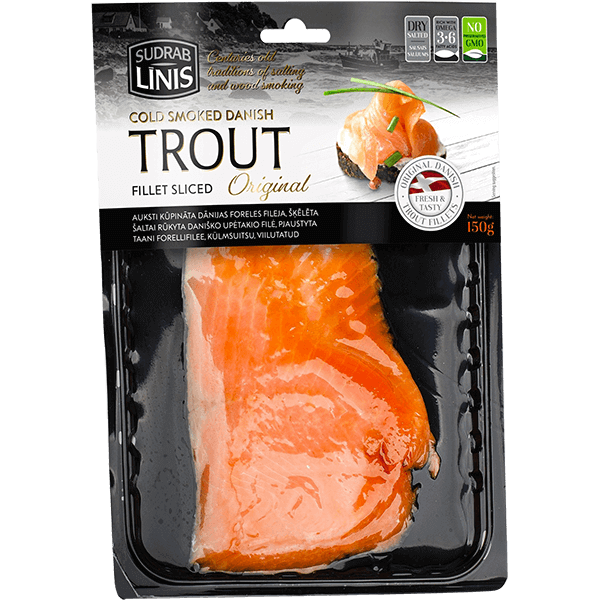 Sudrablinis - Lightly Salted Trout Sliced 150g