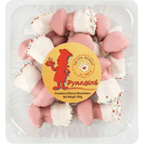 Pyragine - Strawberry Flavour Mushrooms Cookies 300g