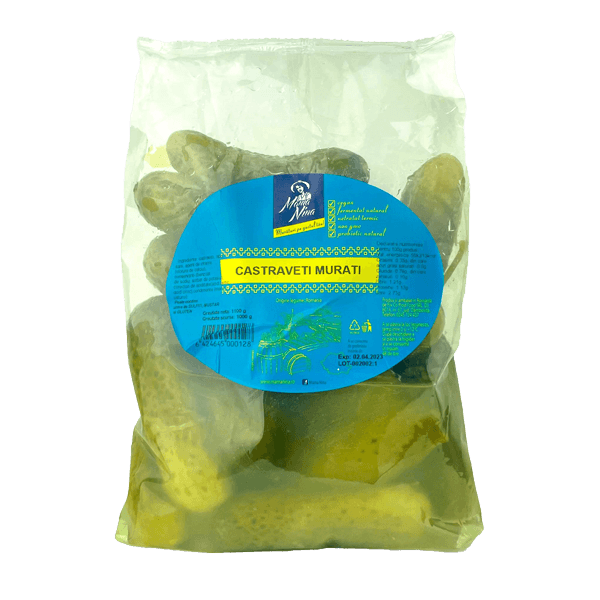 Mama Nina - Pickled Cucumbers Naturally Fermented in Brine 1100g