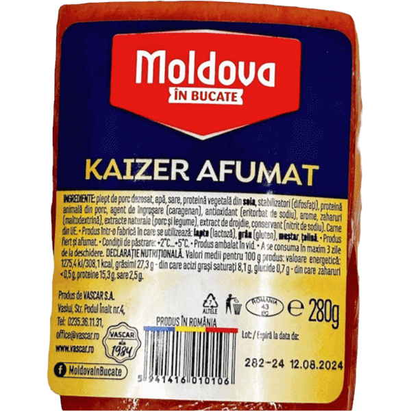 Vascar - Boiled Bacon 280g