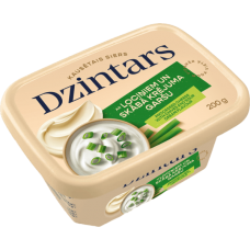 Dzintars - Processed Cheese with Chives and Sour Cream Flavour 180g