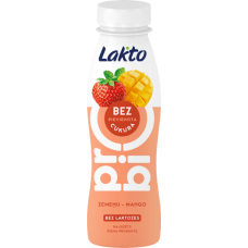 Lakto Pro - Bio Fermented Drink Lactose Free Strawberry+Mango 270g