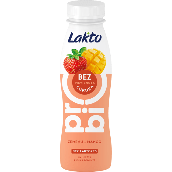Lakto Pro - Bio Fermented Drink Lactose Free Strawberry+Mango 270g