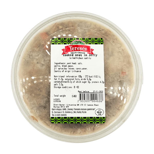 Tereses Gaminiai - Cooked Meat in Jelly ~500g kg