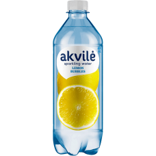 Akvile - Lemon Flavour Carbonated Water 600ml