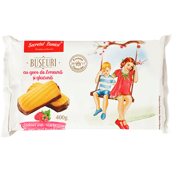 Secretul Bunicii - Cookies with Raspberry Jam and Glaze 150g